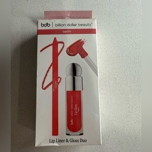 Billion Dollar Beauty Lip Liner & Gloss Duo - Taffy Red Lip Kit